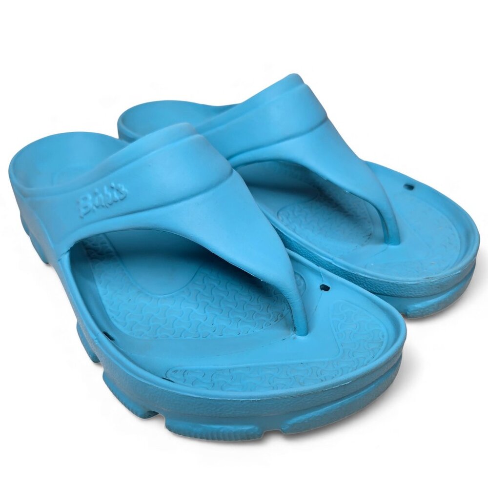 Birkis by Birkenstock Flip Flop Sandals Caribbean Blue Lounge Resort 8 to 8.5